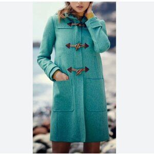 J. Crew Melton Wool Toggle Coat in Mint Blue Turquoise Duffle 4